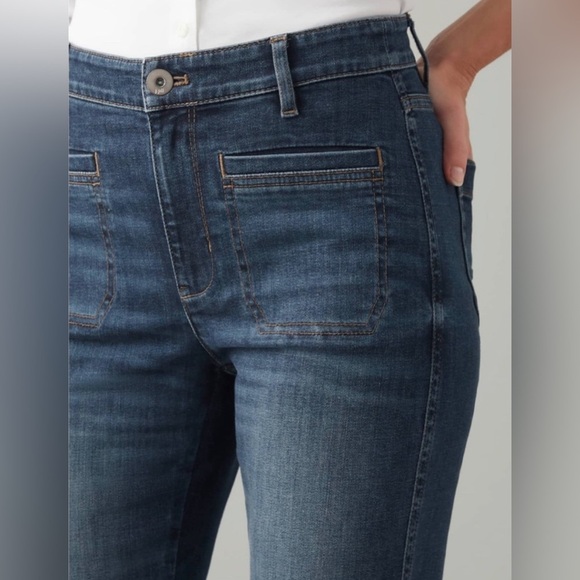 J.Jill Curvy High-Rise Flare Jeans Tremont Wash Size 26 Plus Size NWT - Picture 5 of 16